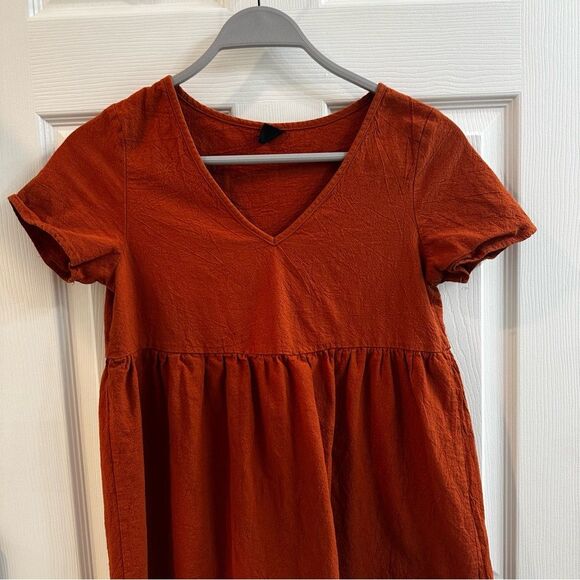 SHEIN Women's Rust V-Neck dress size XS - Picture 4 of 8